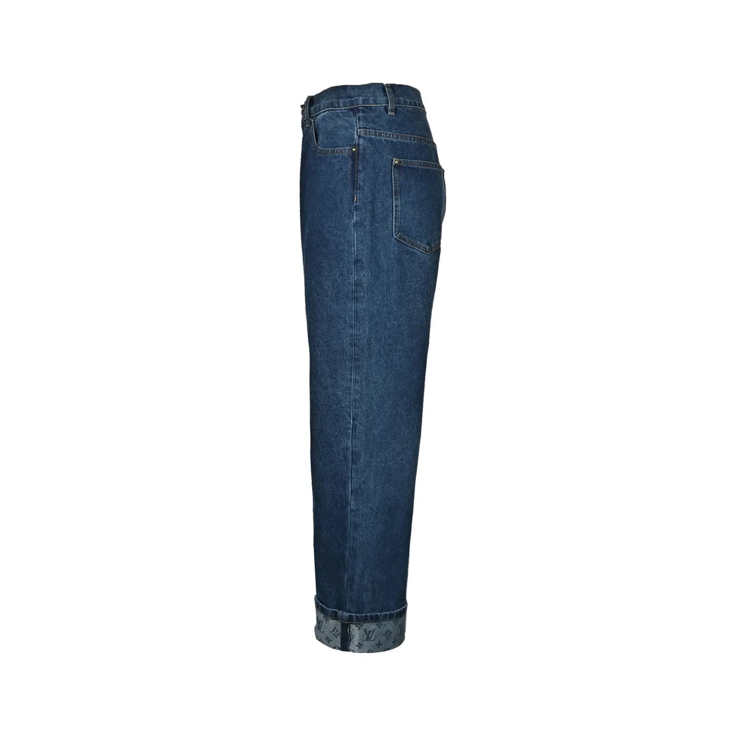 Louis Vuitton/Louis Vuitton cuffed presbyopic skateboard jeans